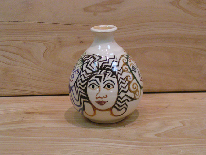 Adele Decorated Weed Pot Thrown By Jim - 1